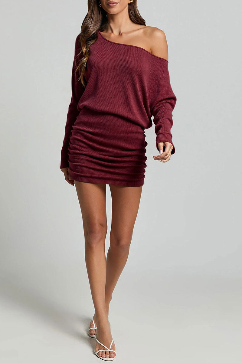 Off-Shoulder Casual Mini Dress