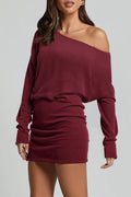 Off-Shoulder Casual Mini Dress