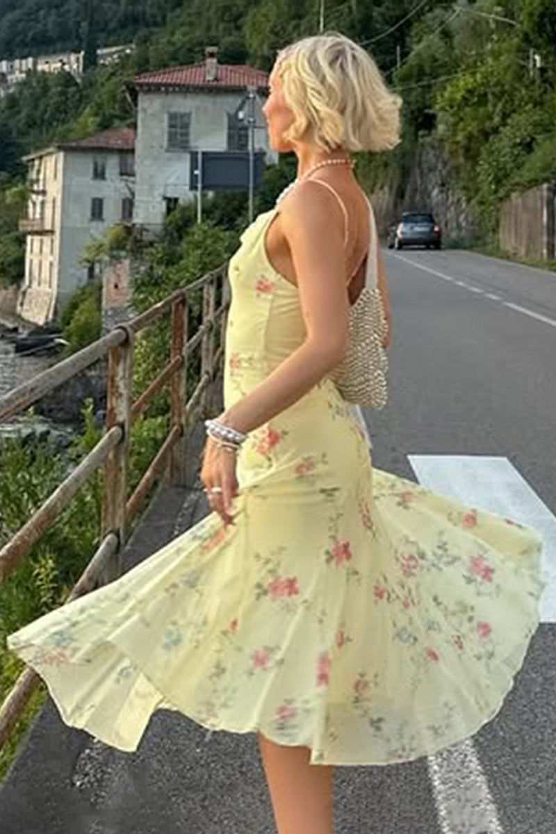 Floral Print Casual Dress