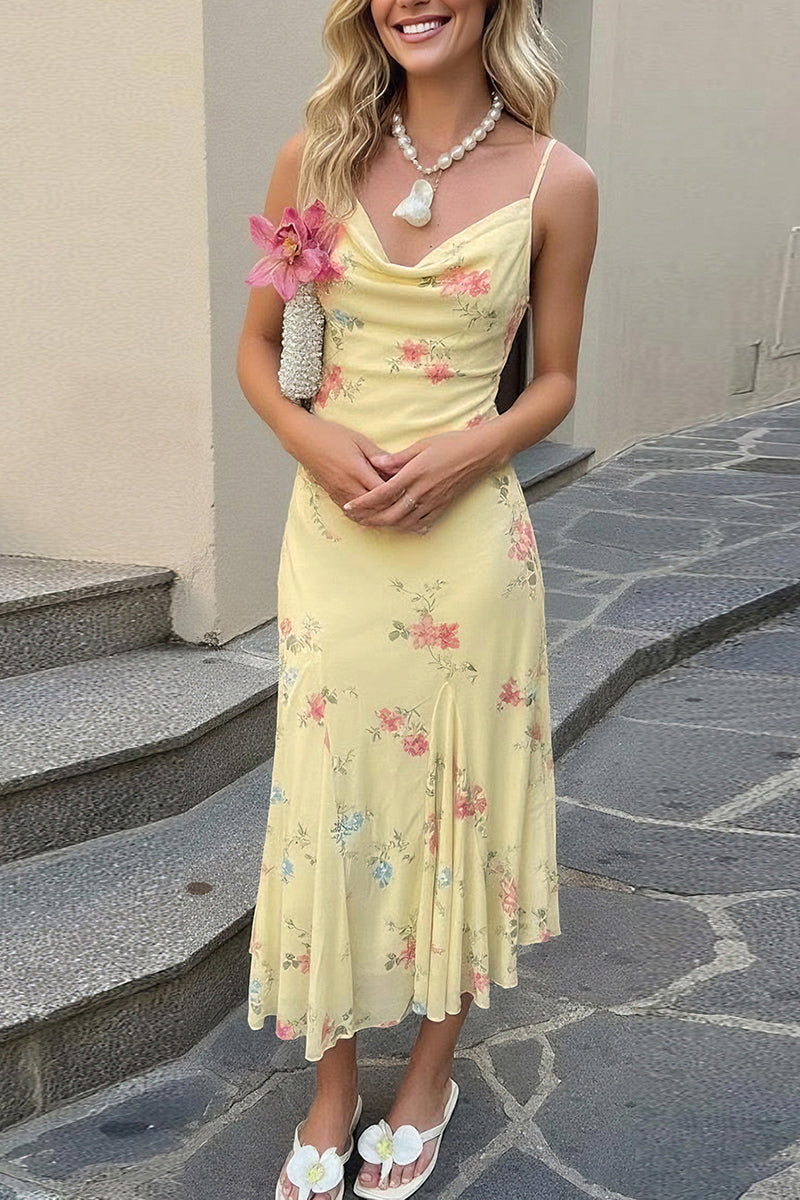 Floral Print Casual Dress